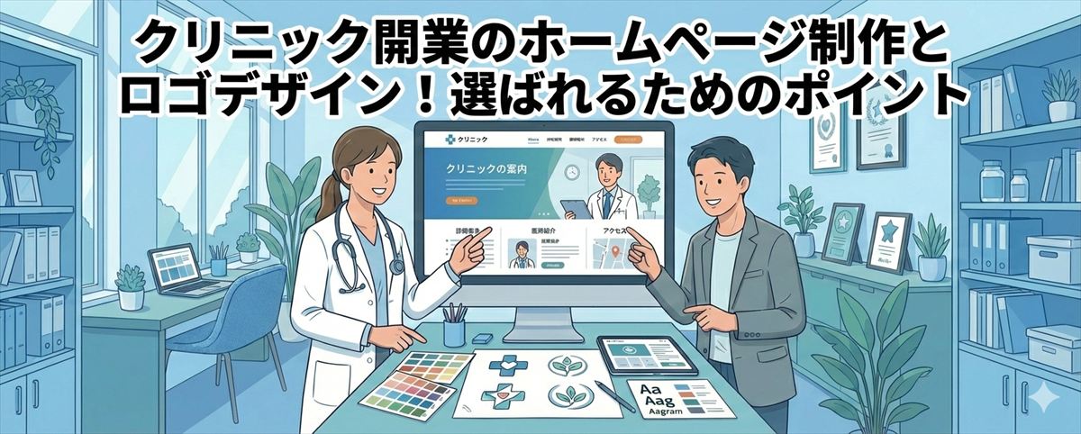 クリニック開業のホームページ制作とロゴデザイン！選ばれるためのポイント