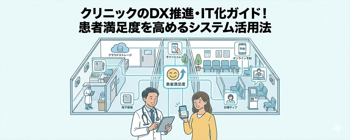 クリニックのDX推進・IT化で何が変わる？患者満足度を高めるための活用術