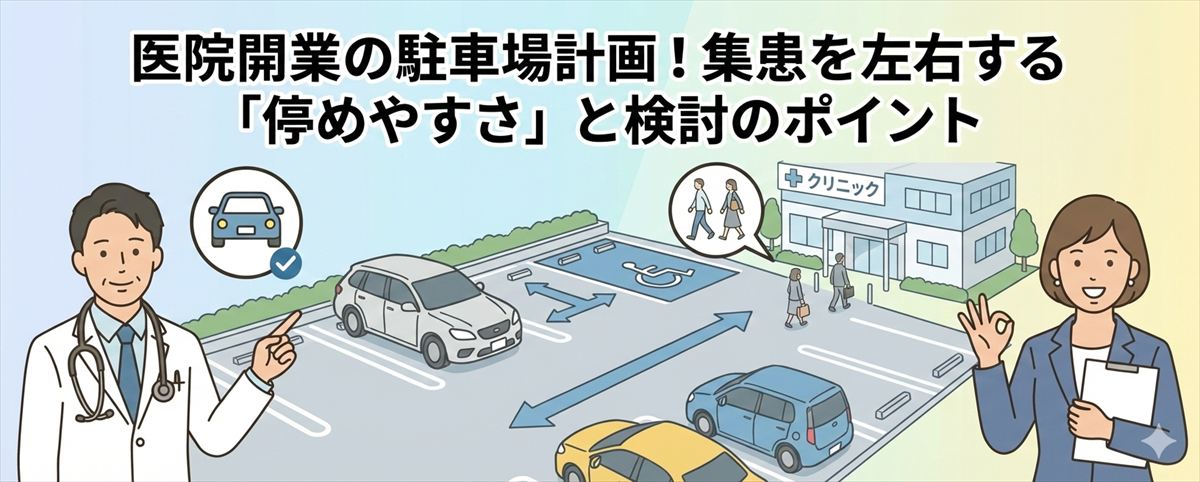 医院開業の駐車場計画!集患を左右する「停めやすさ」と検討のポイント